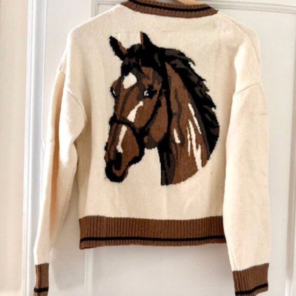 Kailey Cardigan Preppy Equestrian - Picture 6 of 12